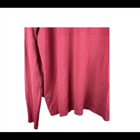 lululemon athletica Long Sleeve Tee - Red - Picture 2 of 4